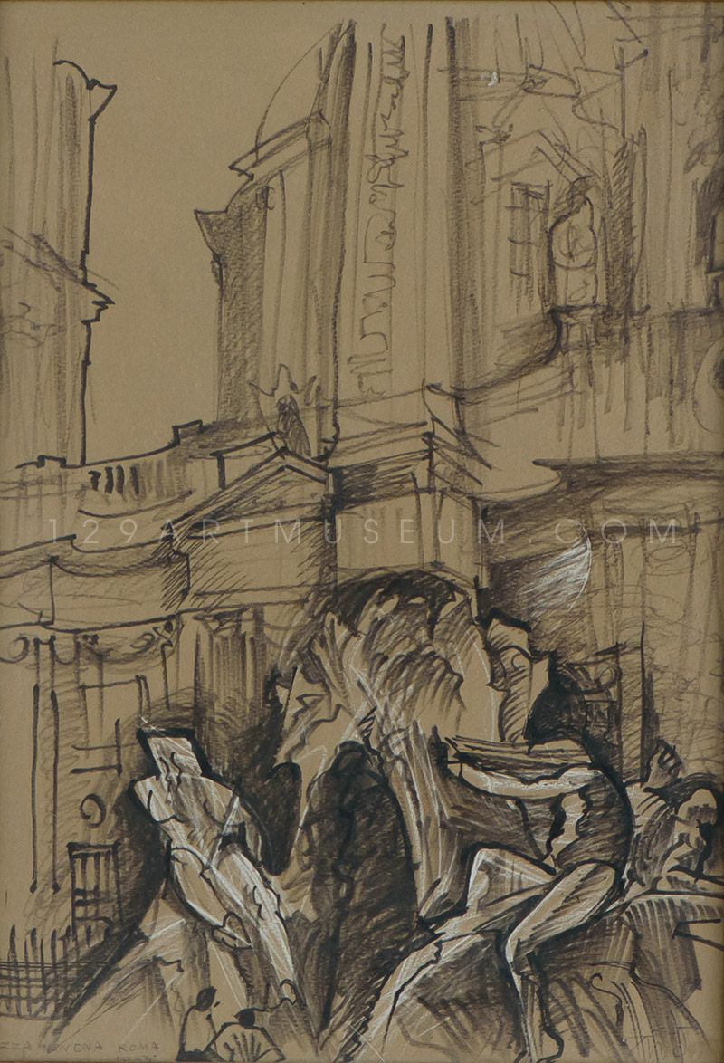 Piazza Navona Roma - 1953