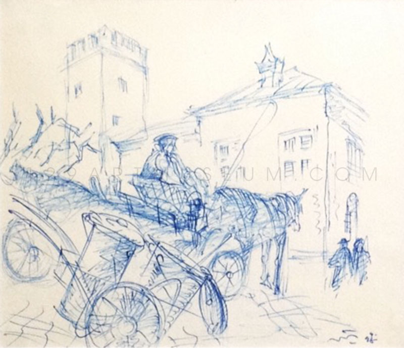 รถม้าที่โรม Carriage in Rome - 1956