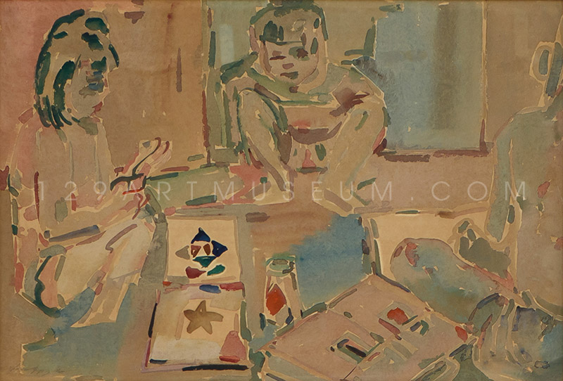 Children Making Their Craft - 1959