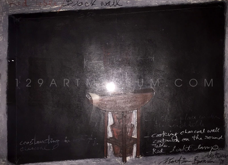 Red Table / Black Wall - 1998
